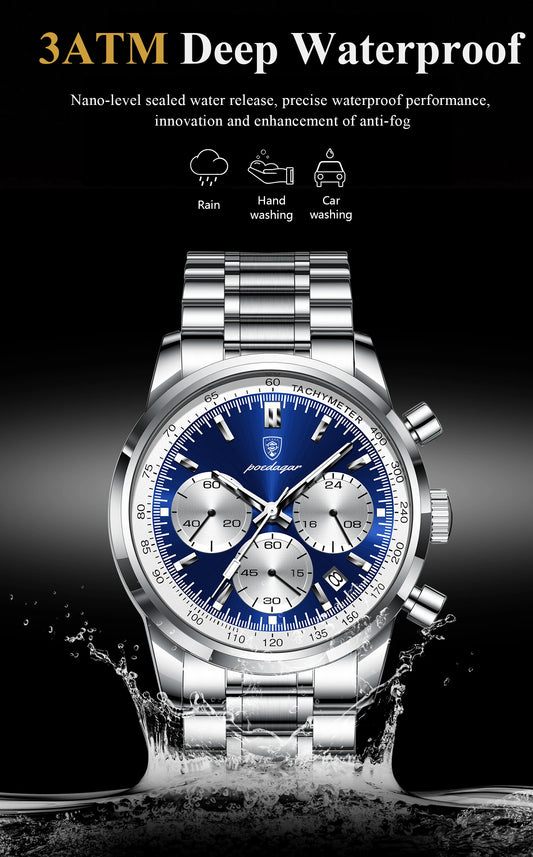 Atlas Luxury Herren Uhr Chronograph