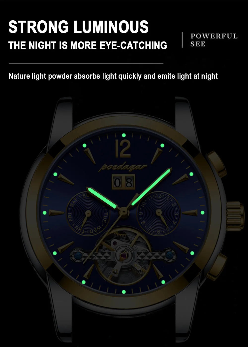 Augustus Tourbillon Watch – Luxury Automatic, Waterproof & Steel Precision