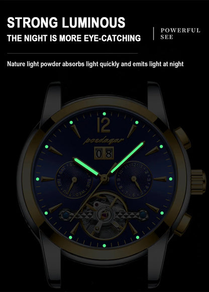 Augustus Tourbillon Watch – Luxury Automatic, Waterproof & Steel Precision