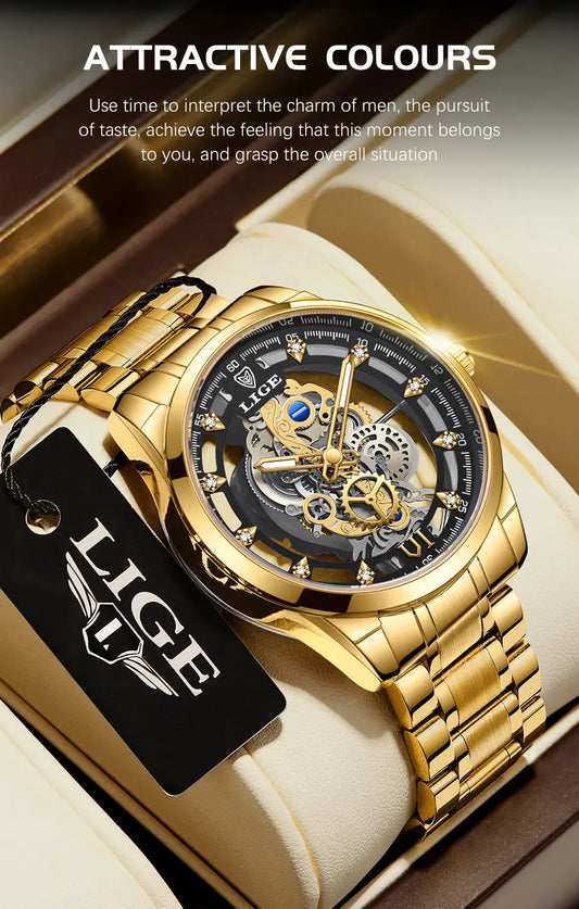 Aurelius Automatic Watch – Luxury Design, Luminous Dial & Waterproof Precision