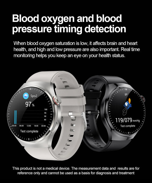 SmartWatch Genny - 2024 Gesundheits-Smartwatch | EKG, Blutzucker, Herzfrequenz, Blutdruck