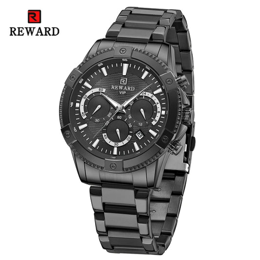 Socrates Edelstahl Herren Luxus Uhr