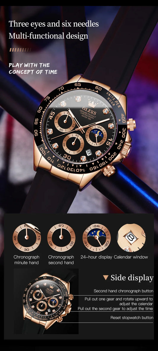 Oceanus Luxus Quartz Herren Uhr