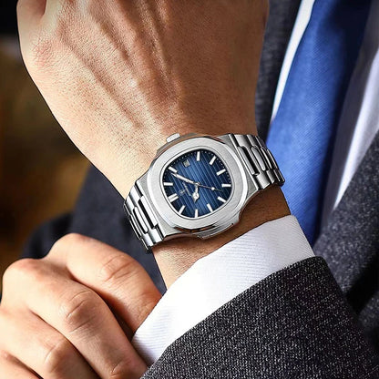 Hermes Luxus Edel Uhr aus Edelstahl