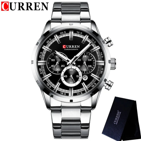 Brutus Chrono Watch – Military Sport, Waterproof & Blue Steel Design