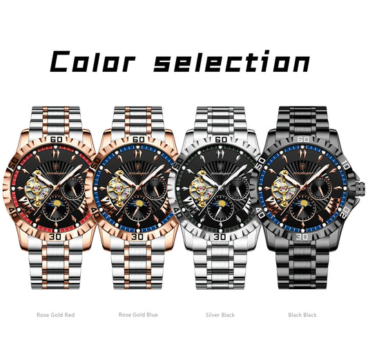Marcus Aurelius Tourbillon – Automatic, Luminous & Waterproof Steel