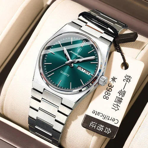 Drusus Luxus Edelstahl Uhr