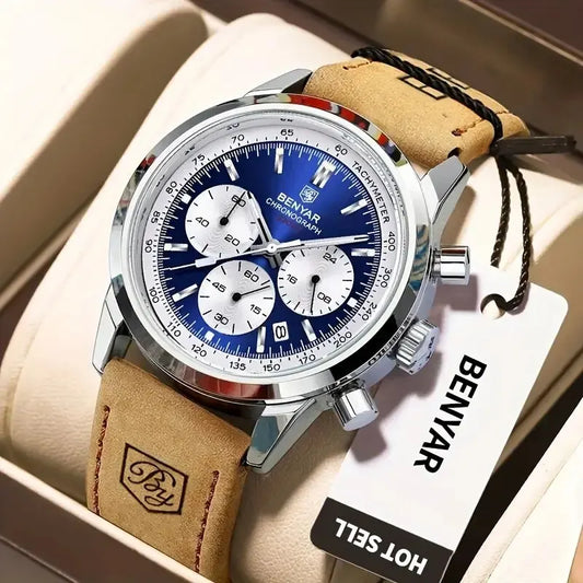 Achilles Chrono Watch – 42MM Military Precision, Waterproof & Bold Design