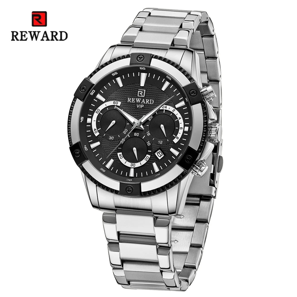 Socrates Edelstahl Herren Luxus Uhr