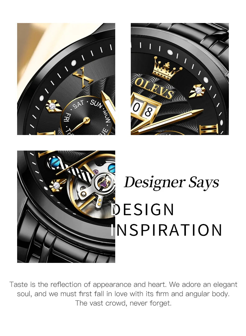 Helios Full Automatic Multi-function Herren Uhr