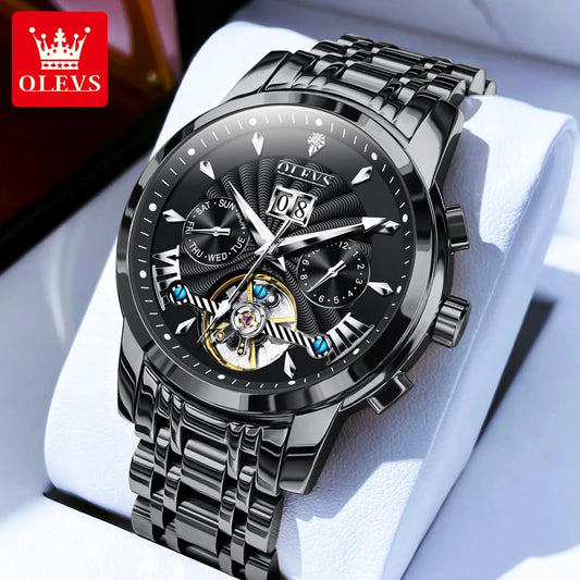 Ptolemy Mechanical Watch – Hollow Design, Moonphase & Luminous Precision