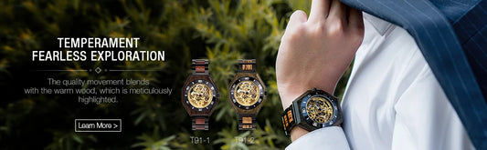 Hercules Wooden Watch – Personalized Engraving, Automatic & Anniversary Gift