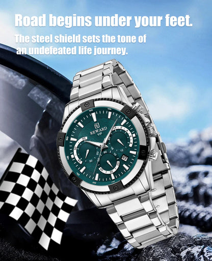 Socrates Edelstahl Herren Luxus Uhr