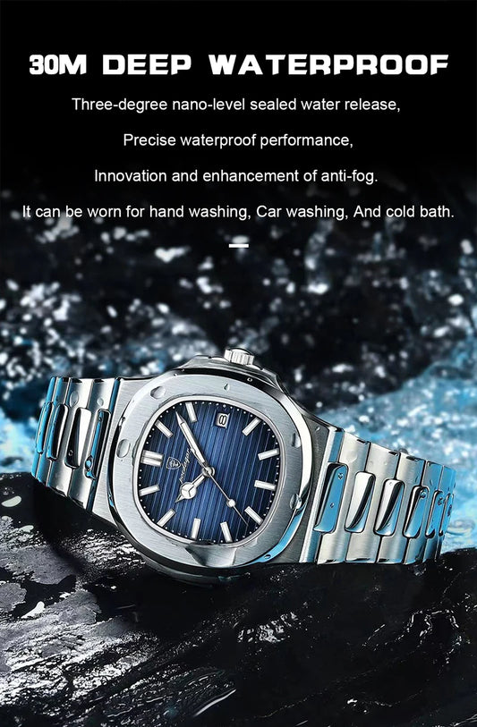 Hermes Luxus Edel Uhr aus Edelstahl