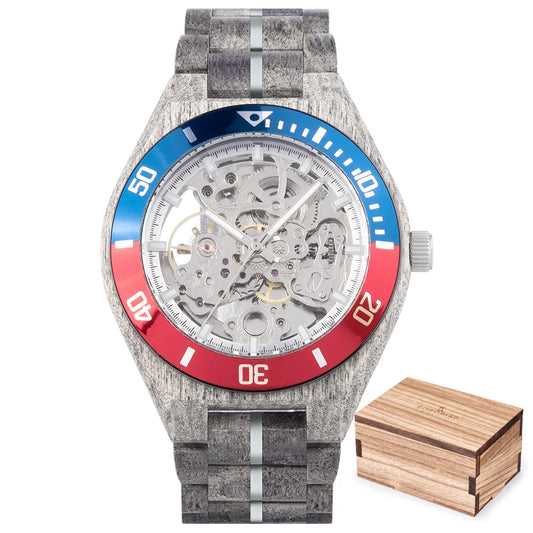 Solon Wooden Watch – Luxury Automatic Mechanical Timepiece