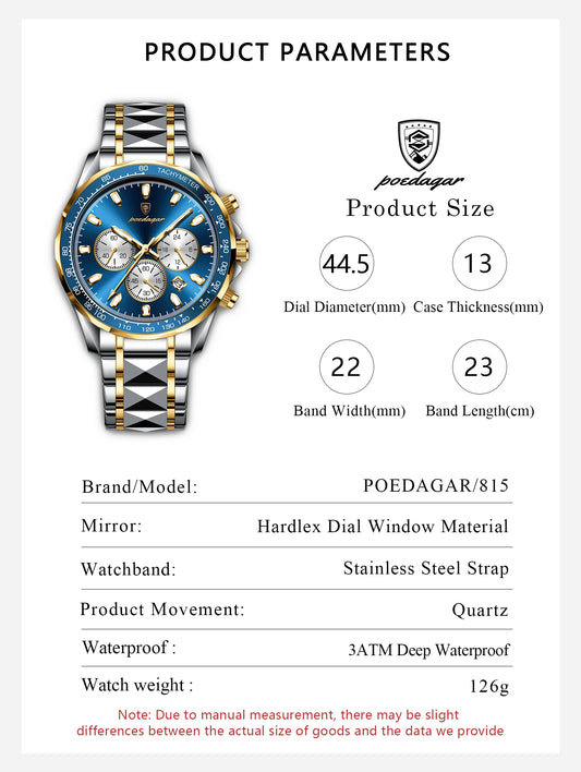 Severus Edelstahl Herren Uhr