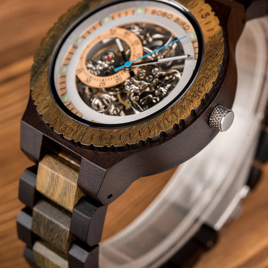 Nero Automatic Luxus Uhr aus Holz