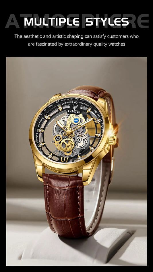 Aurelius Automatic Watch – Luxury Design, Luminous Dial & Waterproof Precision