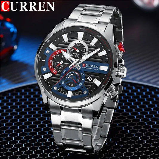 Quintus Chrono Watch – Military Sport, Waterproof & Classic Steel Design