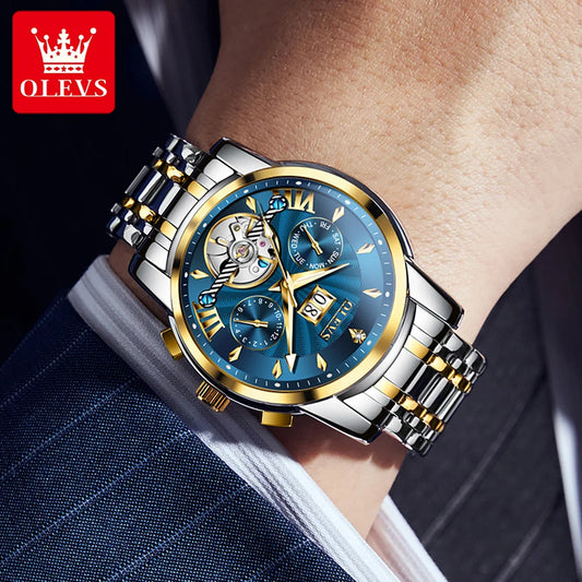 Ptolemy Mechanical Watch – Hollow Design, Moonphase & Luminous Precision