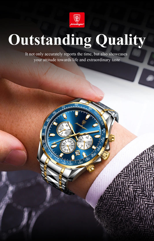 Severus Edelstahl Herren Uhr