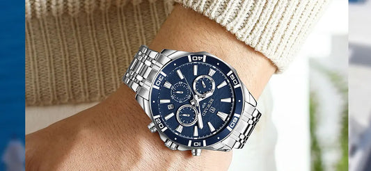 Solon VIP Business Edelstahl Herren Uhr Wasserdicht
