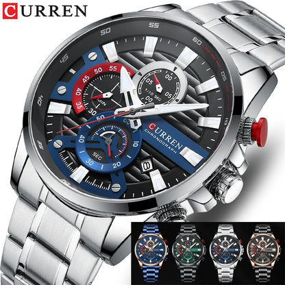 Quintus Chrono Watch – Military Sport, Waterproof & Classic Steel Design