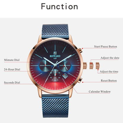Bright Chronic Herren Uhr