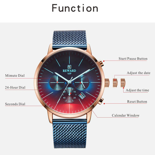 Bright Chronic Herren Uhr