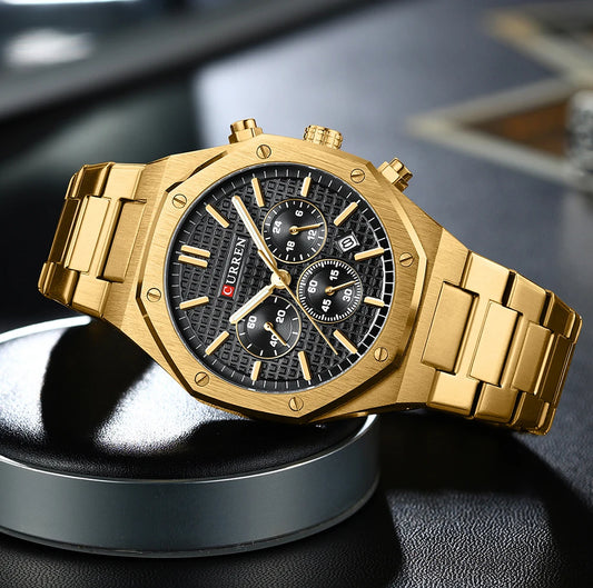 Valerius Chrono Watch – 6-Hand Precision, Military Style & Luxury Design