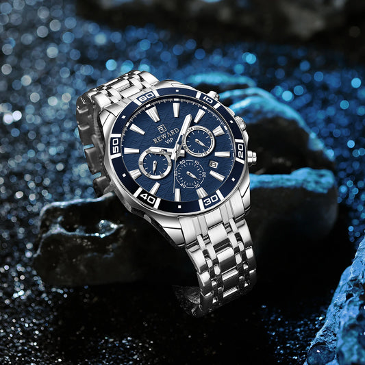 Solon VIP Business Edelstahl Herren Uhr Wasserdicht