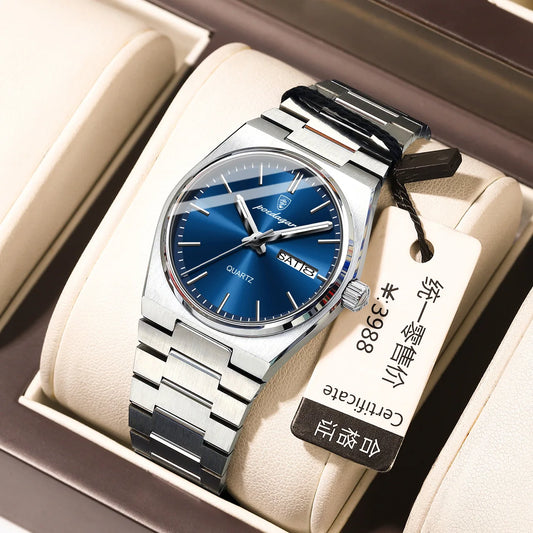 Drusus Luxus Edelstahl Uhr