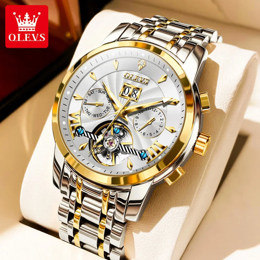 Ptolemy Mechanical Watch – Hollow Design, Moonphase & Luminous Precision