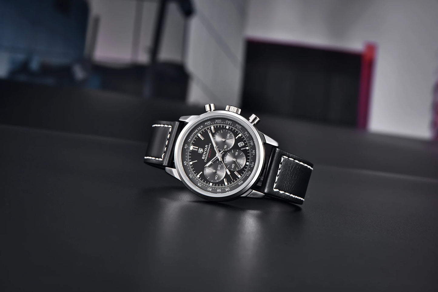 Achilles Chrono Watch – 42MM Military Precision, Waterproof & Bold Design
