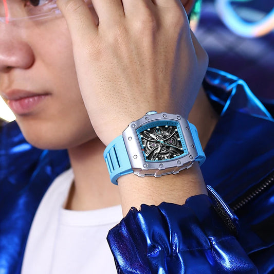 Euripides 3D Watch – Creative Design, Waterproof & Silicone Strap