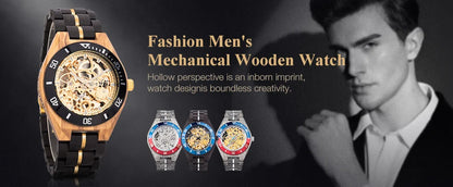 Hercules Wooden Watch – Personalized Engraving, Automatic & Anniversary Gift