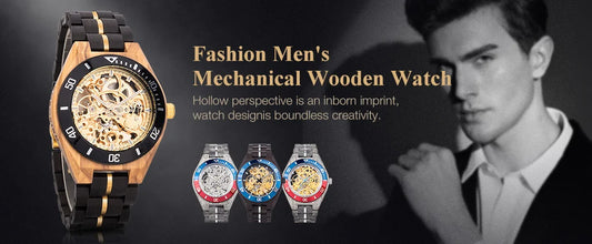 Hercules Wooden Watch – Personalized Engraving, Automatic & Anniversary Gift