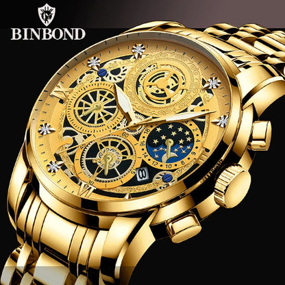 Seneca Quartz Watch – Stainless Steel, Luminous Dial & Waterproof Elegance