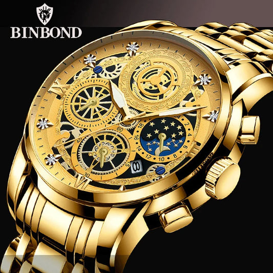 Seneca Quartz Watch – Stainless Steel, Luminous Dial & Waterproof Elegance