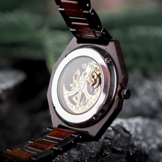 Solon Wooden Watch – Luxury Automatic Mechanical Timepiece