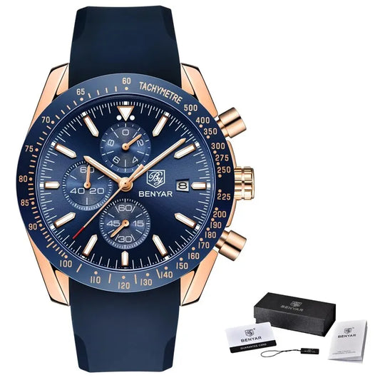 Maximus Chrono Watch – Military Sport Design, Waterproof & Silicone Strap