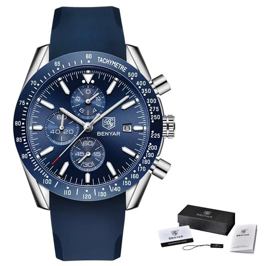 Maximus Chrono Watch – Military Sport Design, Waterproof & Silicone Strap