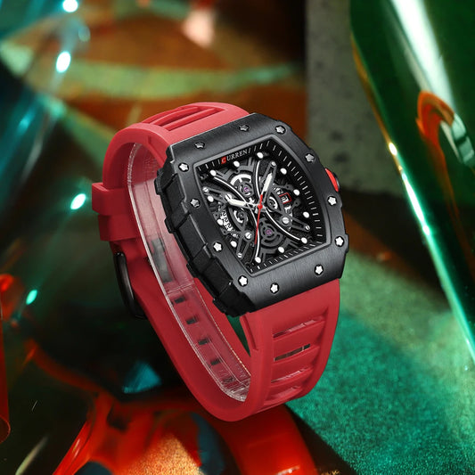 Euripides 3D Watch – Creative Design, Waterproof & Silicone Strap