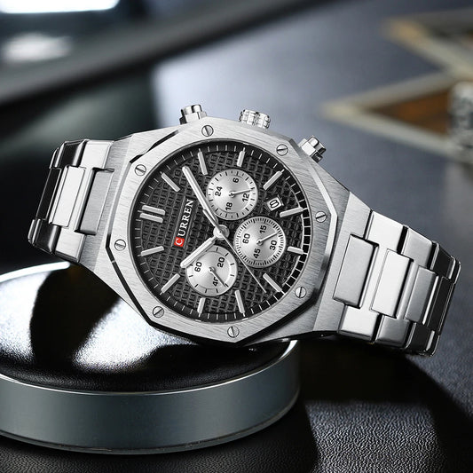 Valerius Chrono Watch – 6-Hand Precision, Military Style & Luxury Design