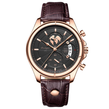 Valerius Leder Chronograph Uhr