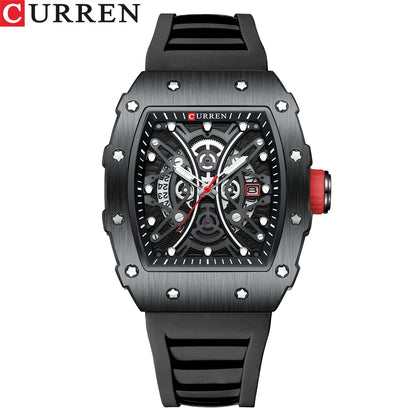 Euripides 3D Watch – Creative Design, Waterproof & Silicone Strap