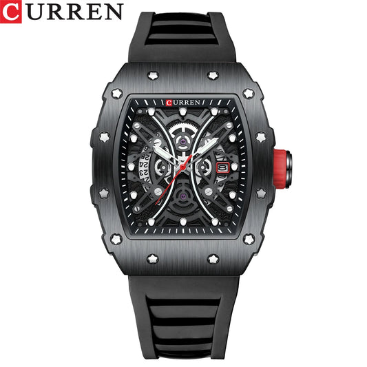 Euripides 3D Watch – Creative Design, Waterproof & Silicone Strap