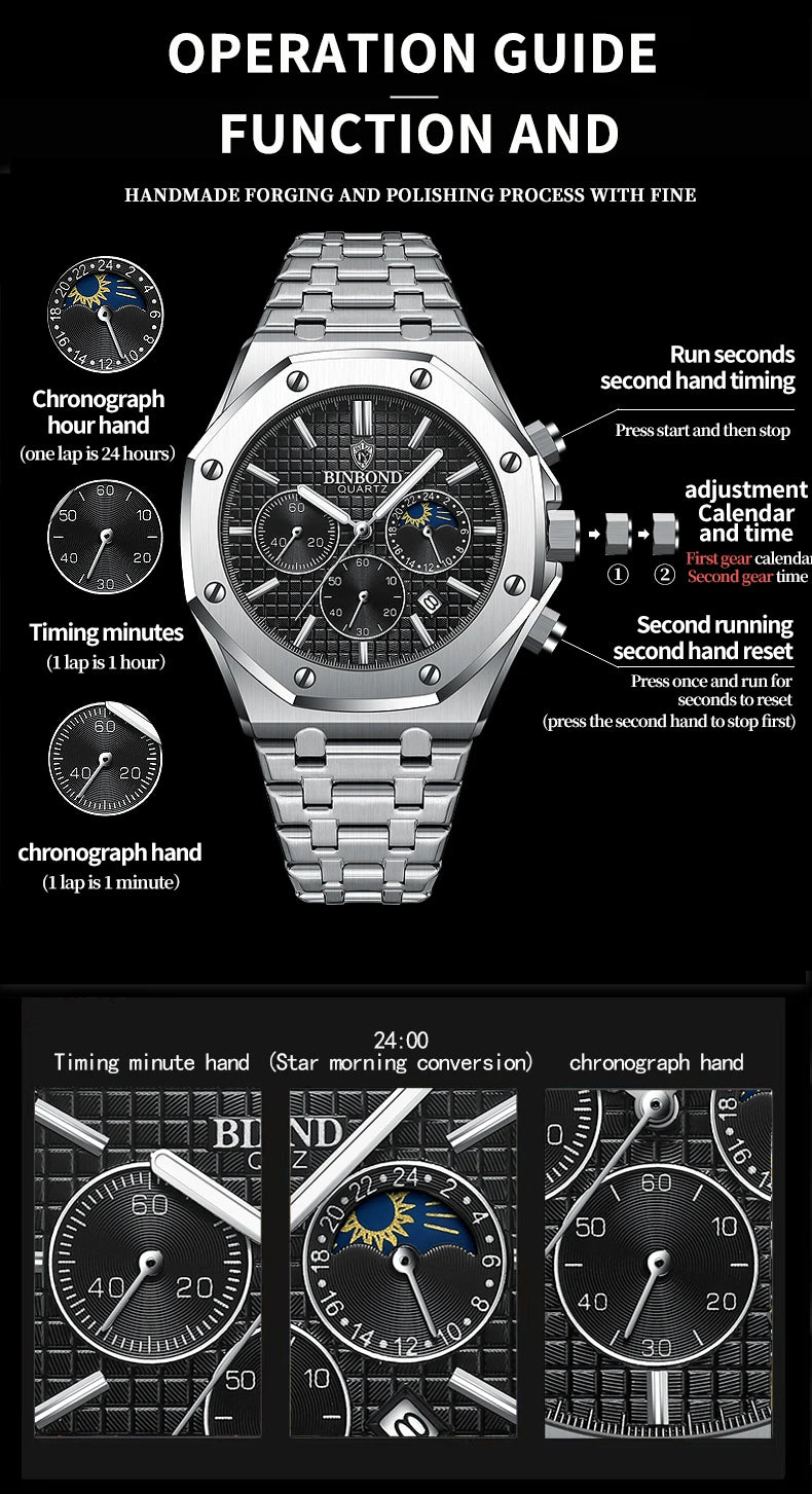 Apollo Granit Herren Uhr