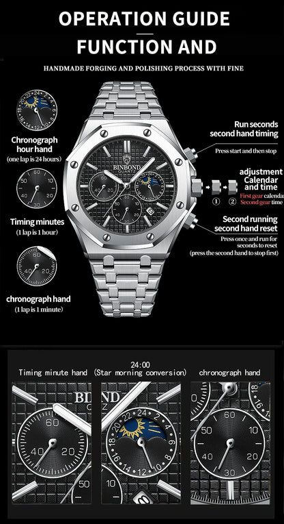 Apollo Granit Herren Uhr