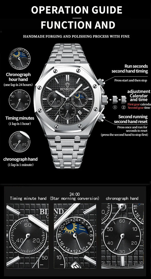 Apollo Granit Herren Uhr